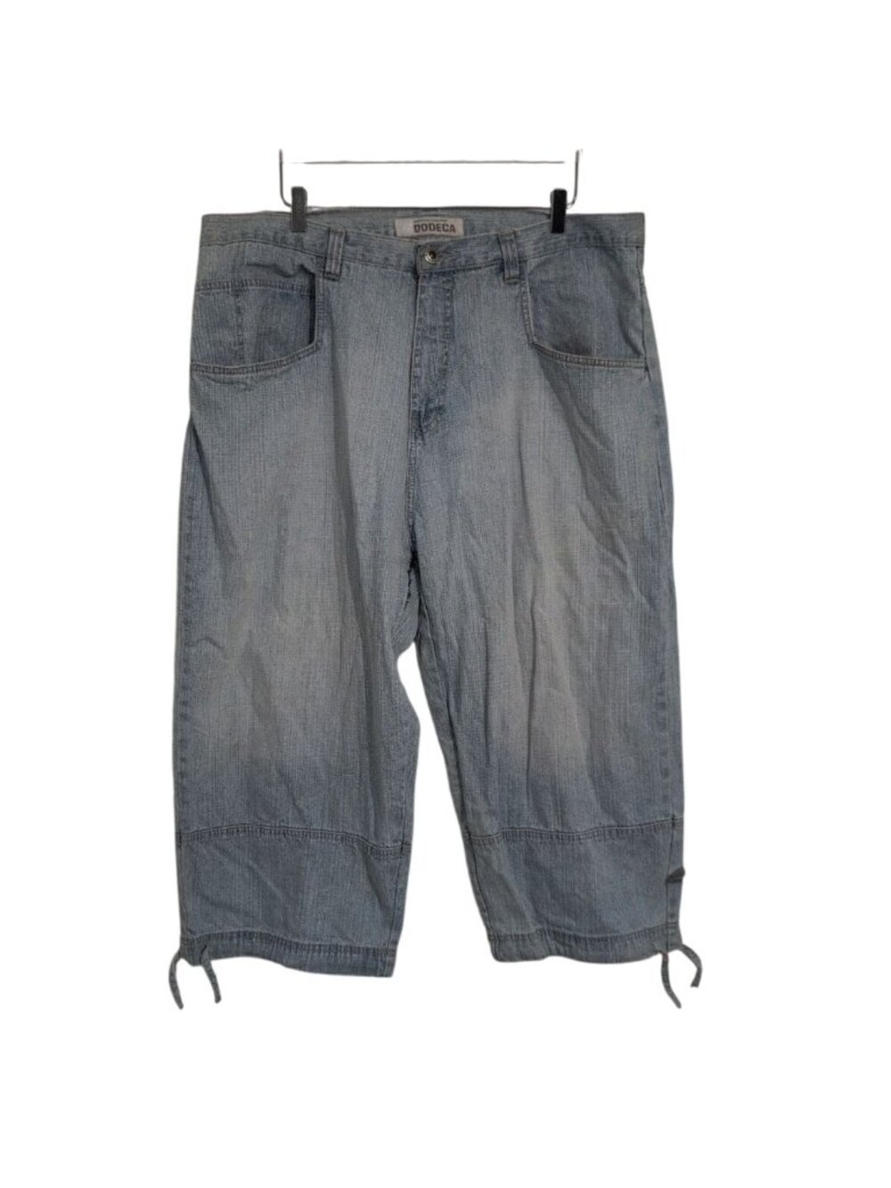 Y2K Dodeca Light Wash Denim Jorts Mens Size 42 Baggy Skater Gorpcore Shorts